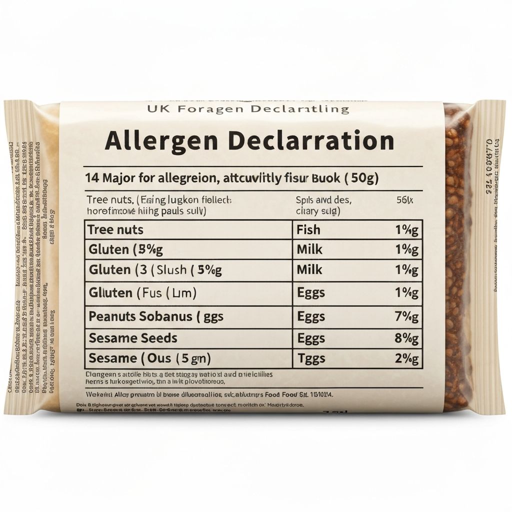 Allergen declaration